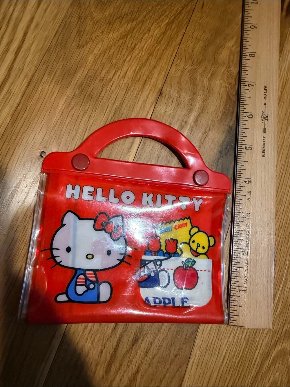 Vintage 1976 Sanrio Hello Kitty Handkerchief Tissue Case Set Made in Japan